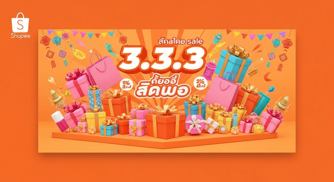 ของขวัญสุดคุ้ม รับโปรชอปปี้ 3.3 2026 ส่วนลดสูงสุด 90%
