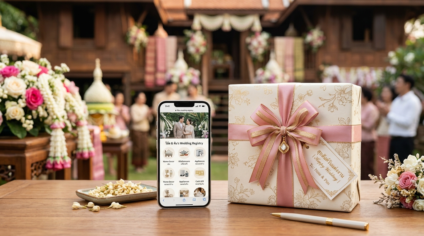 Wedding Registry สไตล์ไทย: วิธีแจ้งแขกเรื่องของขวัญแบบสุภาพและถูกกาลเทศะ