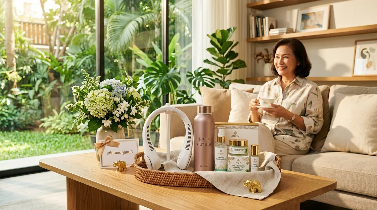 ของขวัญคลายร้อนสำหรับคุณแม่: 5 ไอเทมที่ช่วยให้คุณแม่เย็นกายสบายใจในหน้าร้อนนี้