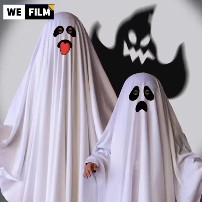 ชุดผี ขาว ชุดผี ผ้าคลุมยาวสีขาว ปาร์ตี้ คริสต์มาส ฮาโลวีนคอสเพลย์แฟนซี มีเด็ก ผู้ใหญ่ใส่ได้ ผญ ผช เสื้อคลุม halloween