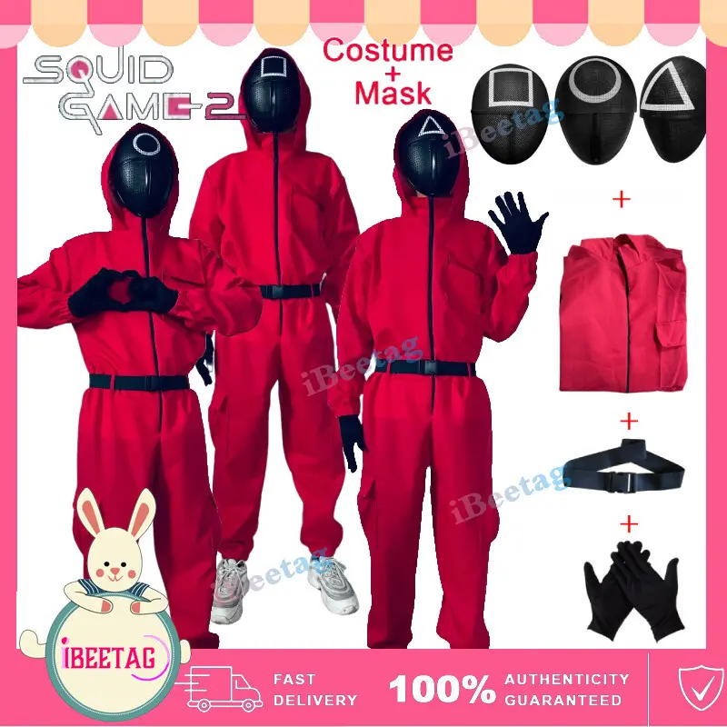 Squid Game Player & Guard Halloween Costumes